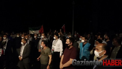 Gaziantep'te Filistin'e destek gösterisi